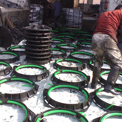 Ductile manhole cover and grate workshop06